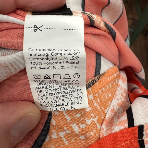 SHEIN Jumpsuit Wide Leg Abstract Print Sleeveless Strap Casual Romper L‎ Boho - Picture 4 of 9